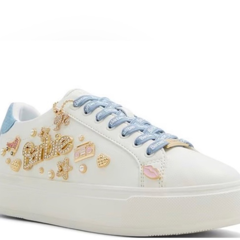 ALDO + Barbie™ x ALDO Barbiestep Charm Platform Sneakers size 6 new in Box - Picture 10 of 10